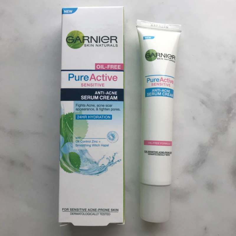 serum garnier pure active anti acne white