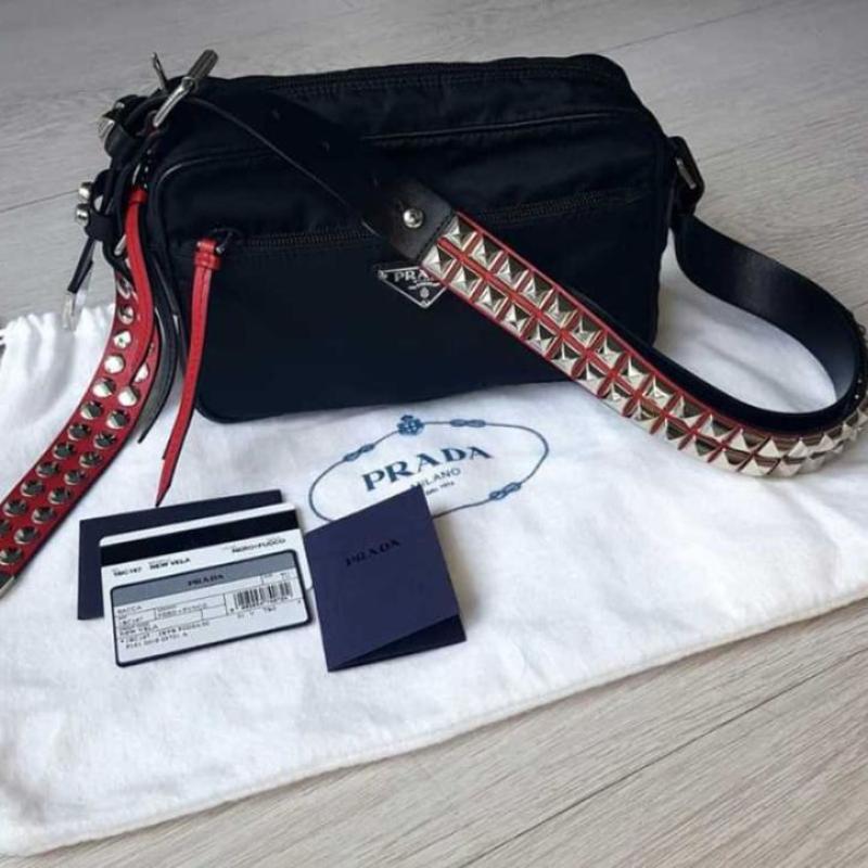 Prada vela studded bag online