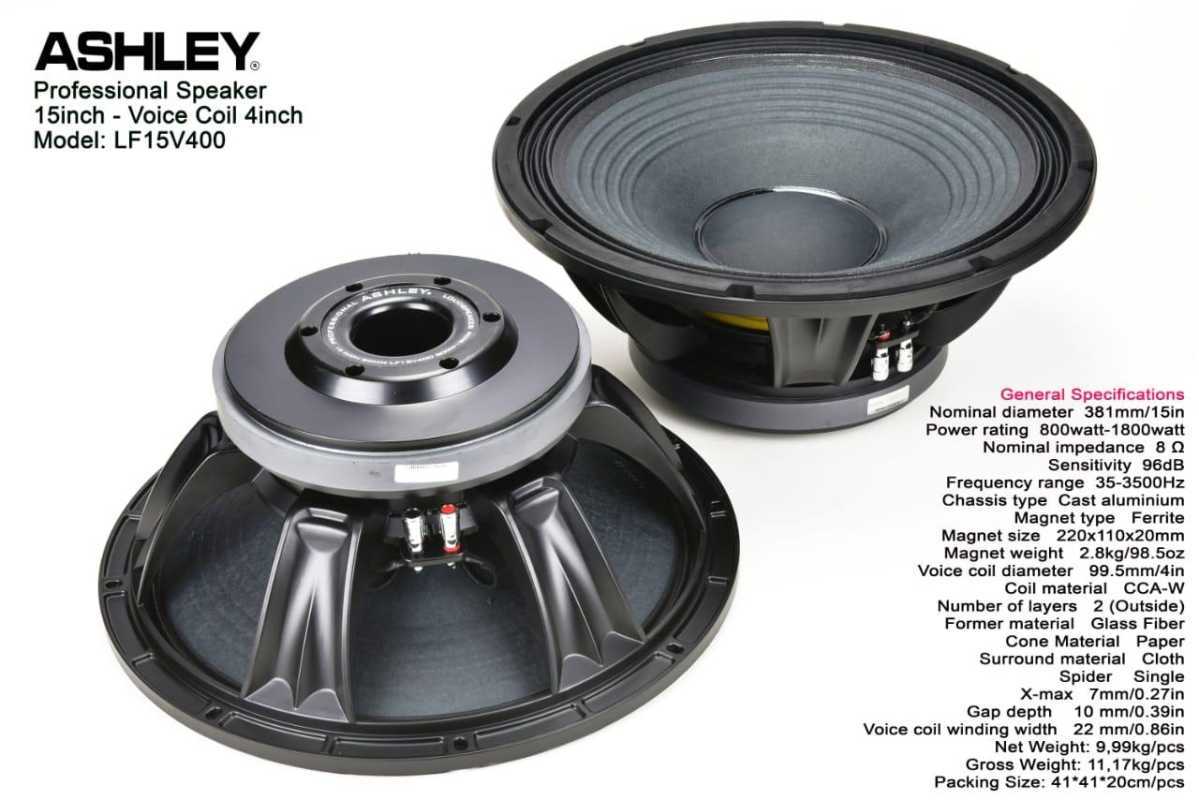 Speaker 15 inch ashley clearance