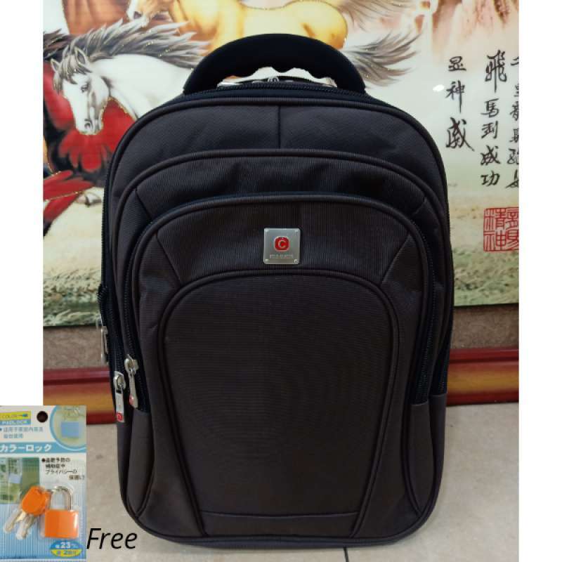 Jual Tas Ransel Backpack Laptop Kerja Sekolah Kuliah Polo Classic