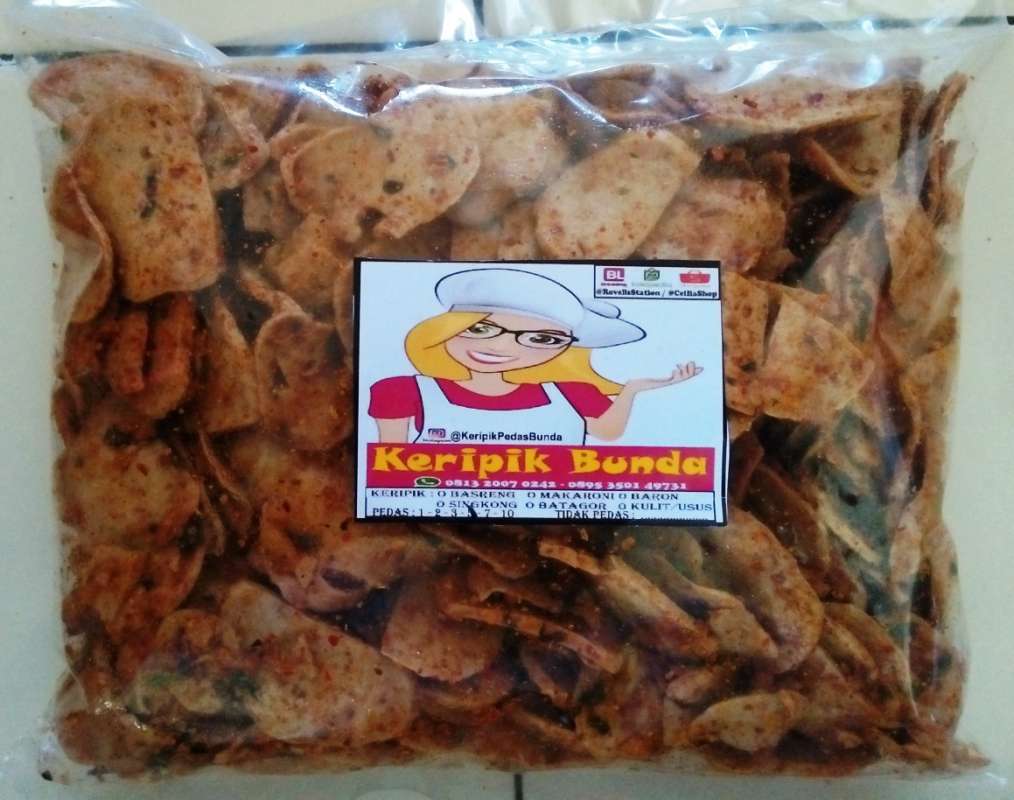 Jual Keripik Basreng Pedas Bunda 500 Gram Murah Mei 2021 Blibli