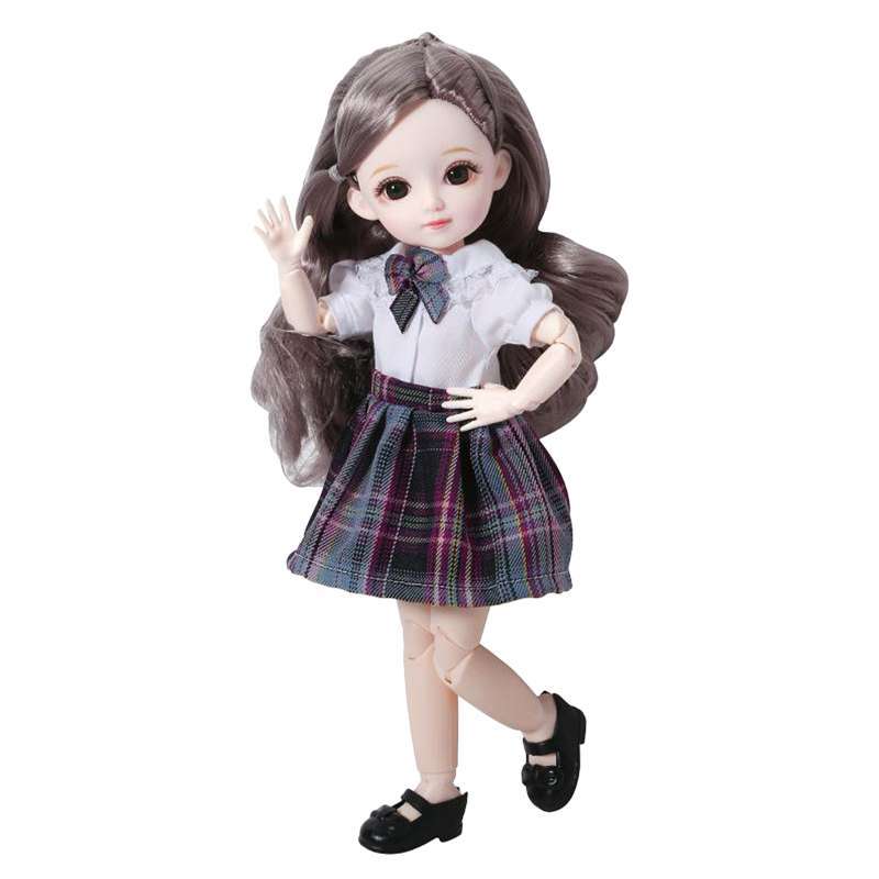 Jual Bjd Doll 1 6 Ball Jointed Girl Dolls 30cm With Makeup Uniform