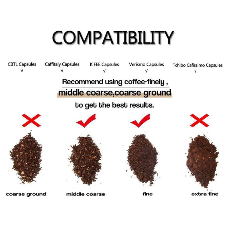 Refillable Coffee Capsules Pod Filter 