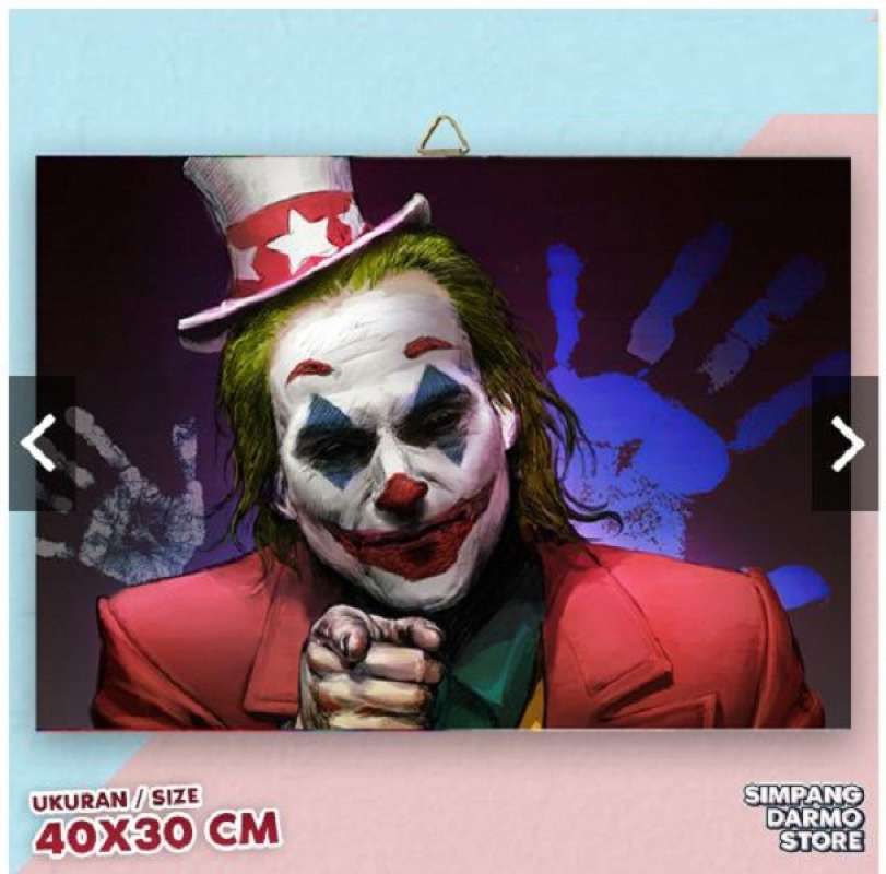 Jual Poster Kayu Besar Film Joker Dc Kartun Bisa Custom Gambar Lain Marvel Ukuran 30x40 Cm Jok 12 Murah Juni 2021 Blibli