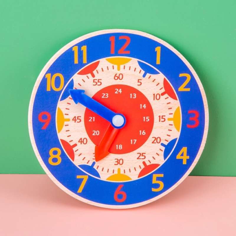Jual Jam Kayu Anak Wooden Watch Belajar Mengenal Waktu Mainan Edukasi Anak Murah Juni 2021 Blibli