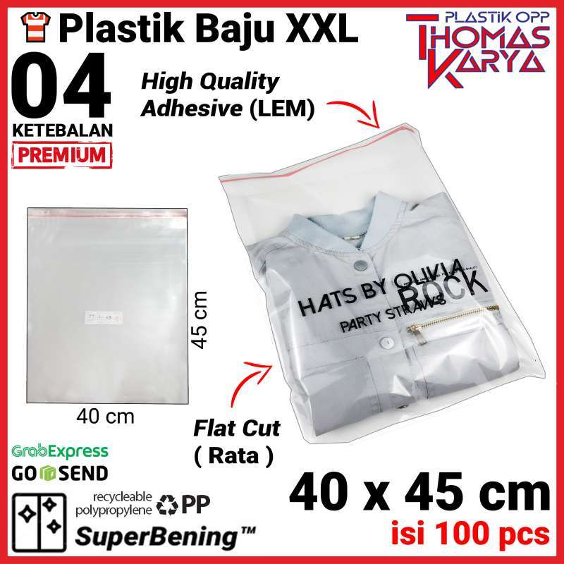 Jual 40x45 Cm Plastik Opp Tebal Lem Plastik Baju Plastik Roti Sobek Plastik Undangan Plastik Roti Tawar Plastik Baju Xl Plastik Opp Seal Online Maret 2021 Blibli Banyak yang menjual plastik baju atau bisa juga untuk jaket, celana, jilbab menggunakan plastik opp. 40x45 cm plastik opp tebal lem plastik baju plastik roti sobek plastik undangan plastik roti tawar plastik baju xl plastik opp seal