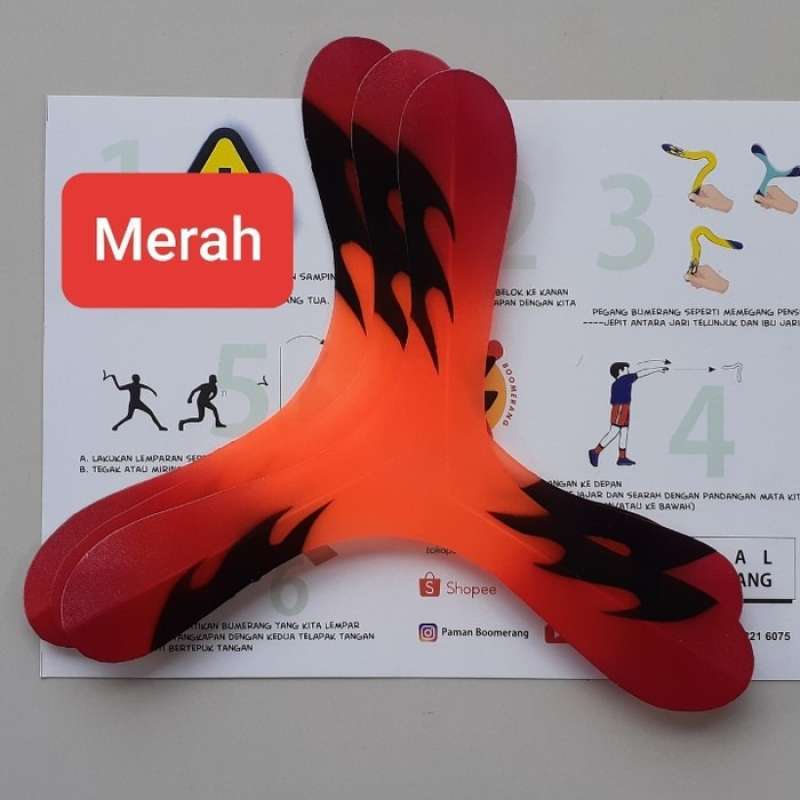 termurah bumerang boomerang indoor jarak 5meter bumerang mainan anak