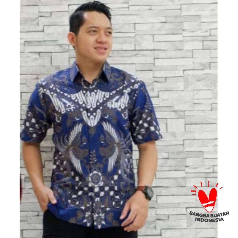 Jual Batik Naufa Kencana Batik Kemeja Pria Lengan Pendek Nk 49 Terbaru Juni 2021 Blibli