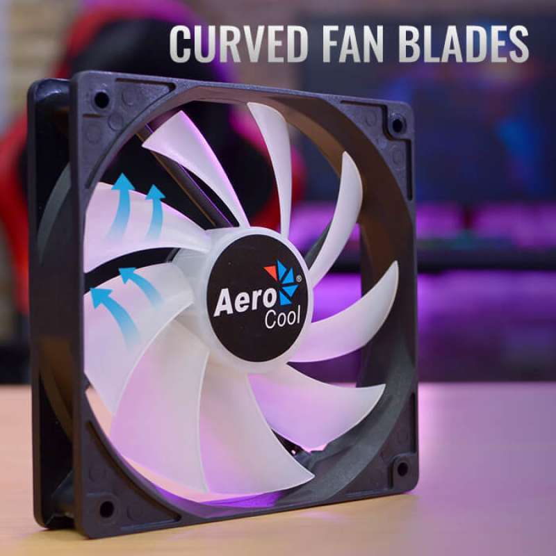 aerocool frost 12cm fan pc rgb led