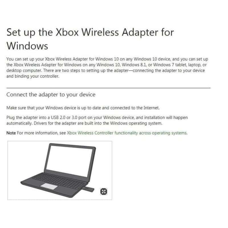 xbox one wireless adapter receiver for windows 10