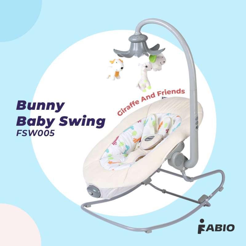 Bunny top baby swing