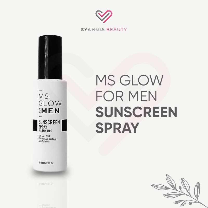 Jual Ms Glow For Men Sunscreen Spray Perawatan Wajah Pria Terbaru Juli 2021 Blibli