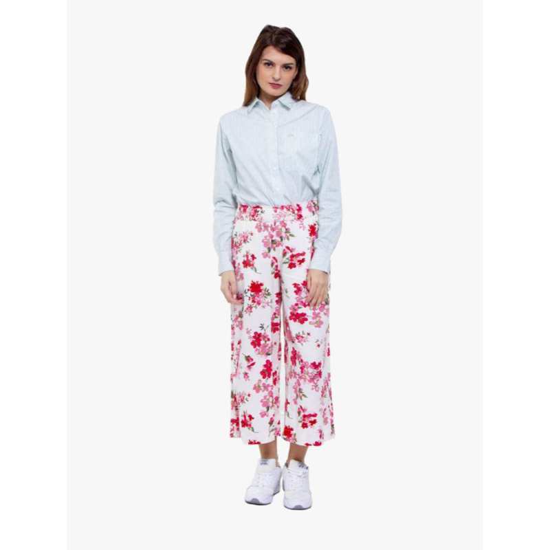 Linen Wide Leg Crop 