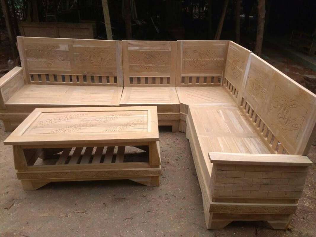 kursi dan meja tamu minimalis kayu asli jepara