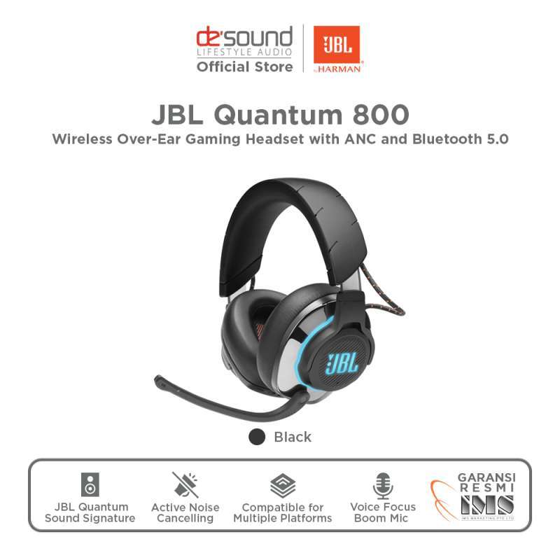 Promo JBL Quantum 800 - Wireless Over-Ear Gaming Headset with ANC and  Bluetooth 5.0 di Seller DeSound Official Store - Kota Tangerang Selatan,  Banten | Blibli