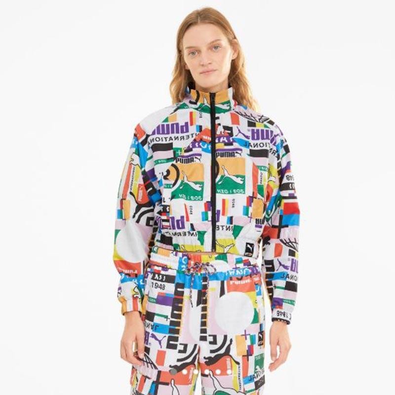 Promo PUMA Women AOP Woven Track Jacket 