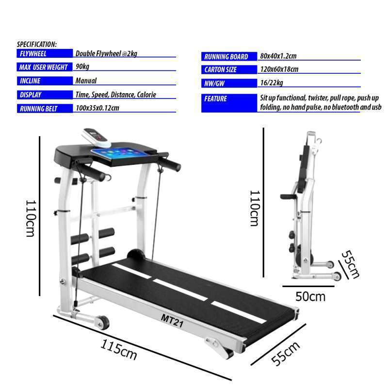 Kelebihan treadmill store manual