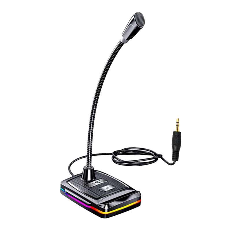 desktop microphone with adjustable gooseneck led light recording usb mic for computer pc desktop laptop computer microphone for home recording