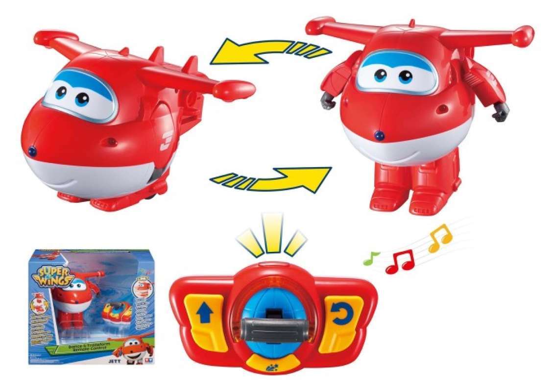 Jual Super Wings Dance Transform Remote Control JETT Original