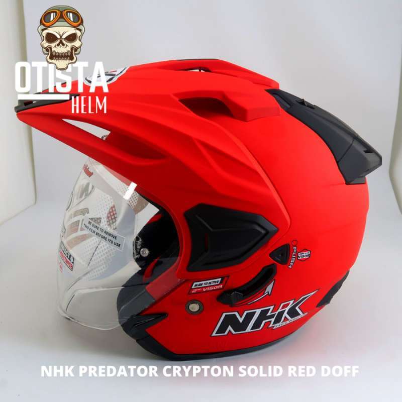 Jual Helm Half Face Nhk Predator Crypton Solid Red Doff Dof Merah Matte Xxl Terbaru Juli 21 Blibli Jual Helm Half Face Nhk Predator Crypton Solid Red Doff Dof Merah Matte Xxl Terbaru Juli 21 Blibli