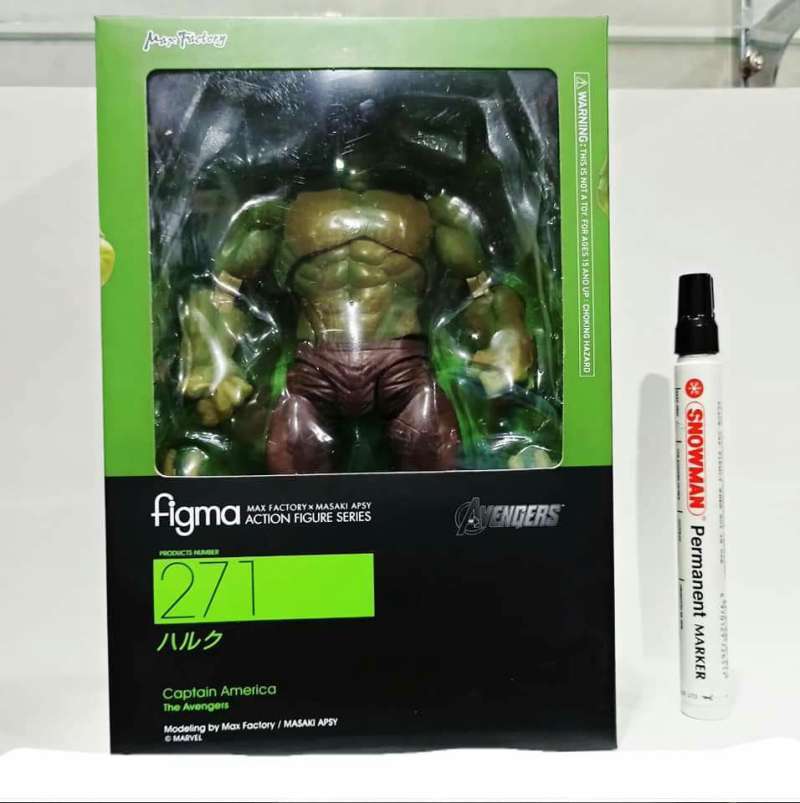 Mainan action figure, figma hulk 271 , Hulk avengers, tinggi sekitar 6 inch, recast artikulasi detail, CWNwipIJDS, #figma #figma272 #hulk #itoys ...