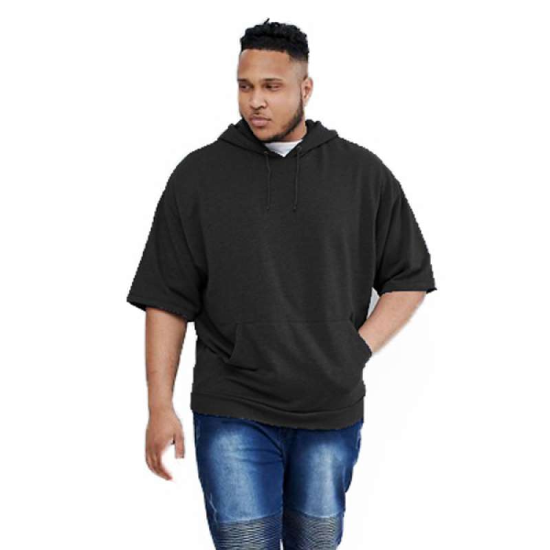 Hoodie lengan hotsell pendek oversized
