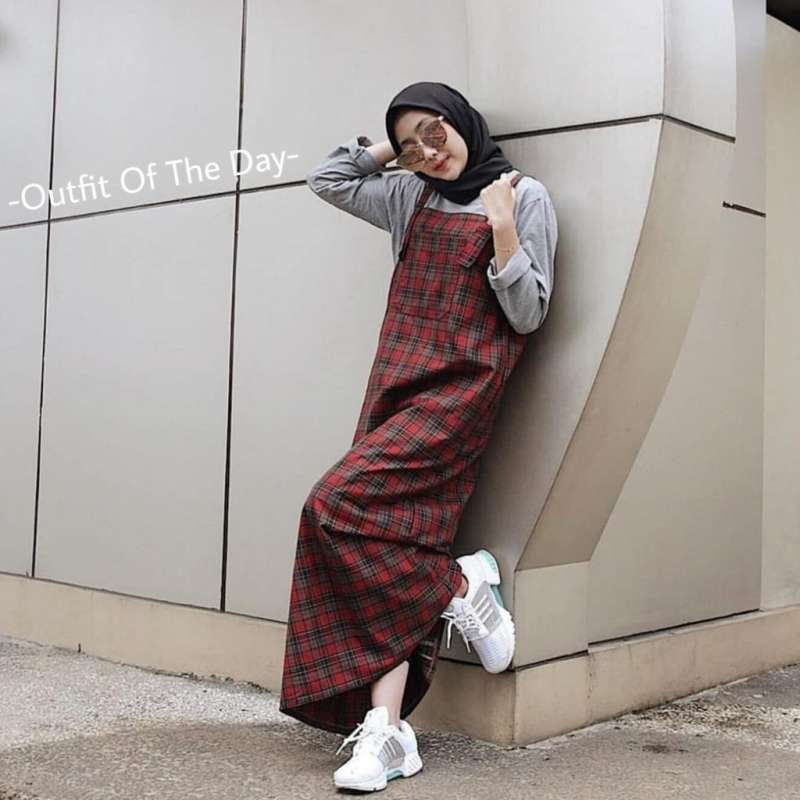 Jual fashion muslim dress muslim terbaru kekinian korea style Buna