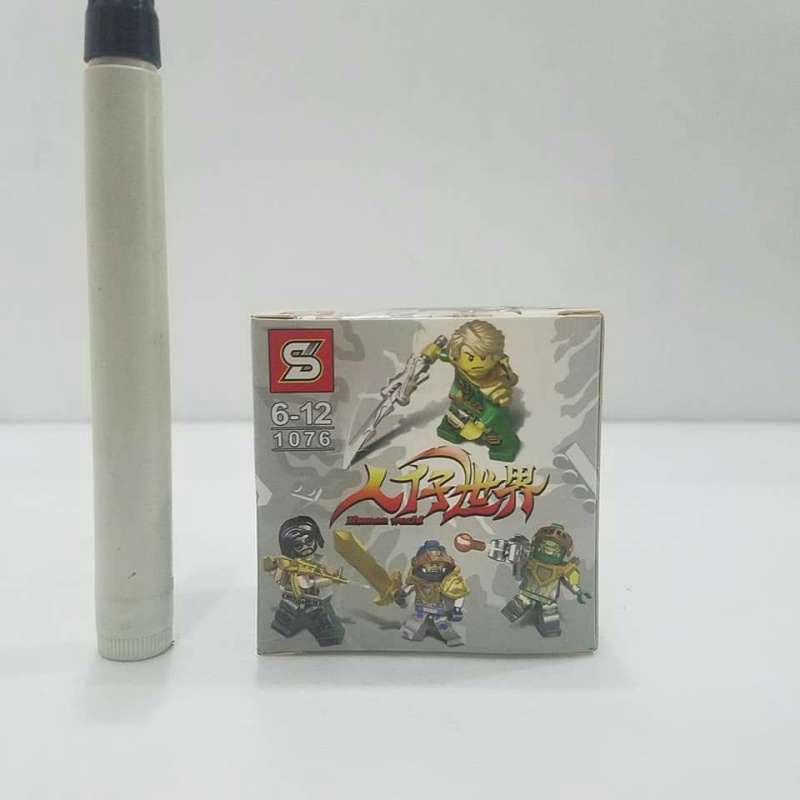 Jual mainan bricks ninja go white box 