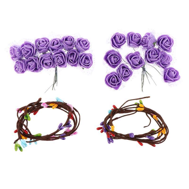 Promo 2Pcs DIY Bohemian Garland Hair Accessories Wreath Headdress DIY Decor  Purple Diskon 23% di Seller Homyl - China | Blibli