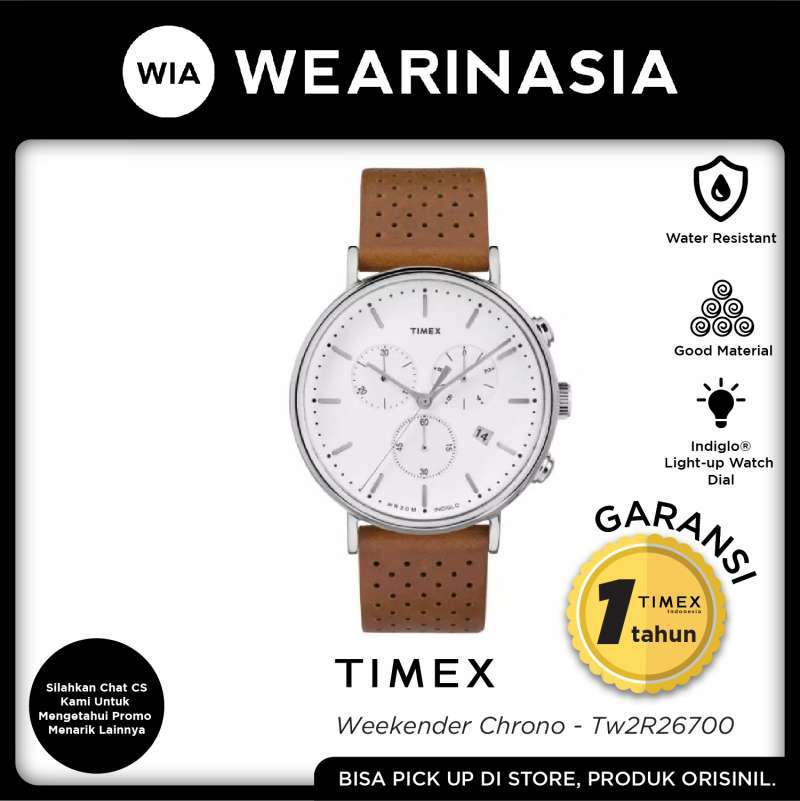 Jual Jam Tangan Analog Pria Casual Timex Weekender Chorono