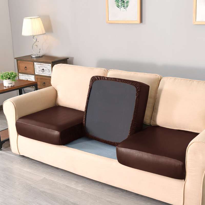 Promo Pu Leather Sofa Seat Cushion Cover Slipcover Couch Protector Red 1 Seater Di Er Homyl China Blibli Promo Pu Leather Sofa Seat Cushion, Seat Protector For Leather Sofa