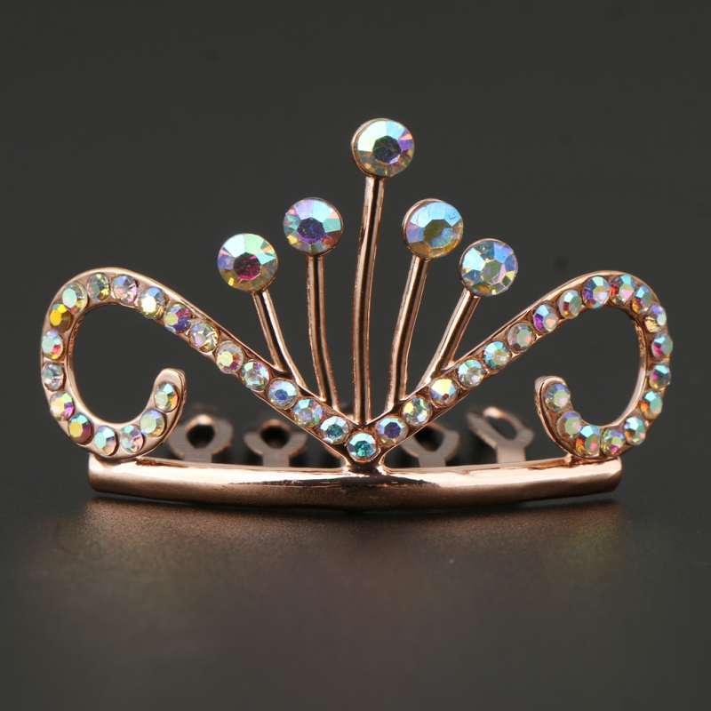 Promo Glitter Rhinestone Drop Crown 
