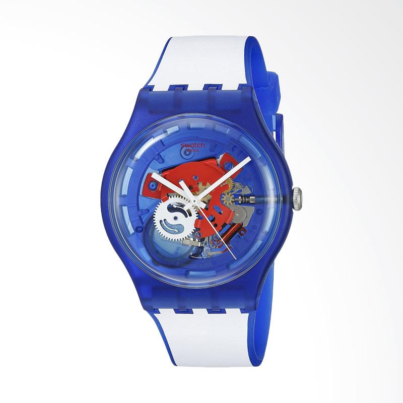 Swatch Clownfish Jam Tangan Pria - Blue Putih Suon112