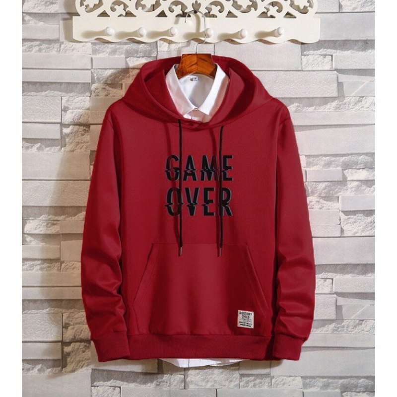 Promo KENETH PUTIH BAJU SWEATER COWOK SABLON PAKAIAN HOODIE PRIA