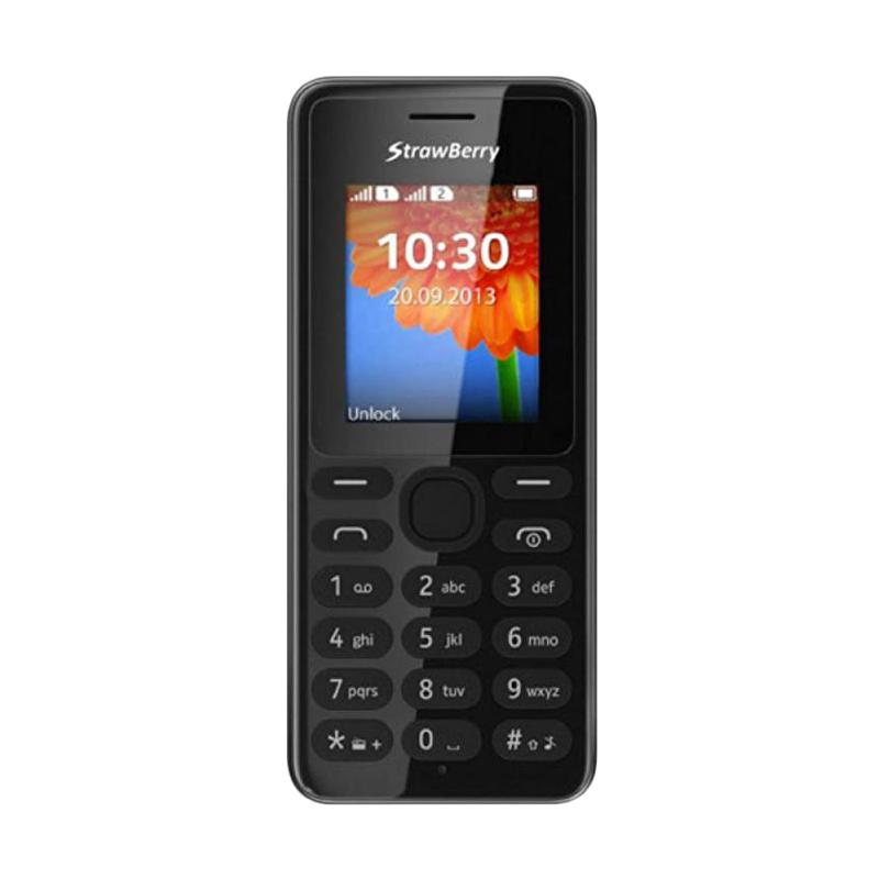 Strawberry ST22 Handphone ��� Black [Dual SIM]
