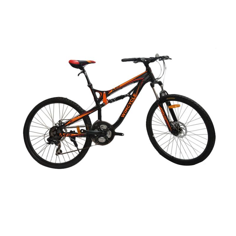 Jual Daily Deals Wimcycle M2 Sepeda Mtb Black Orange 26 Inch