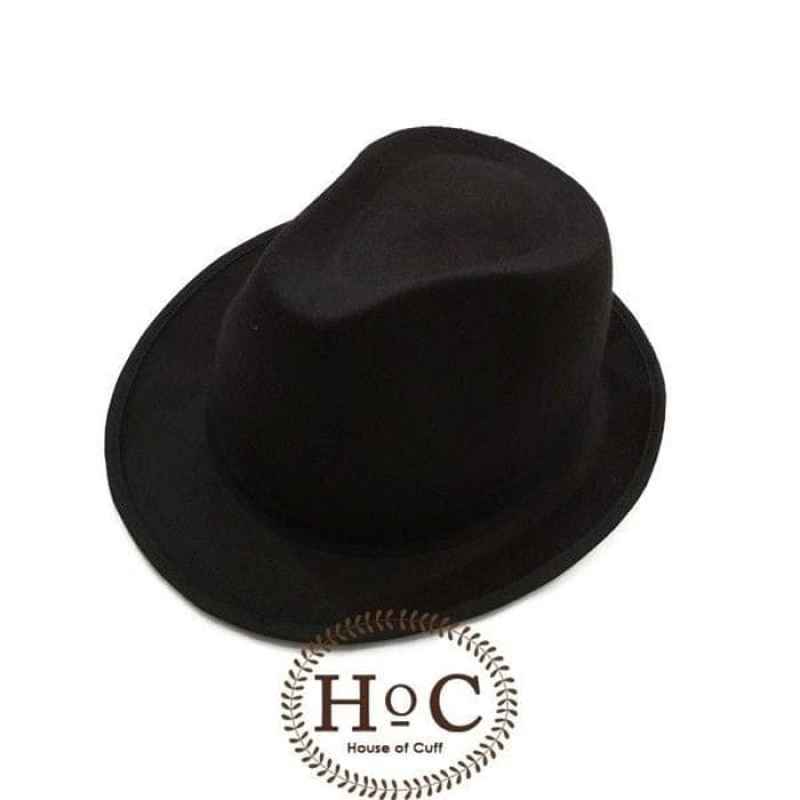 Jual Houseofcuff Topi Fedora Hat BLACK 