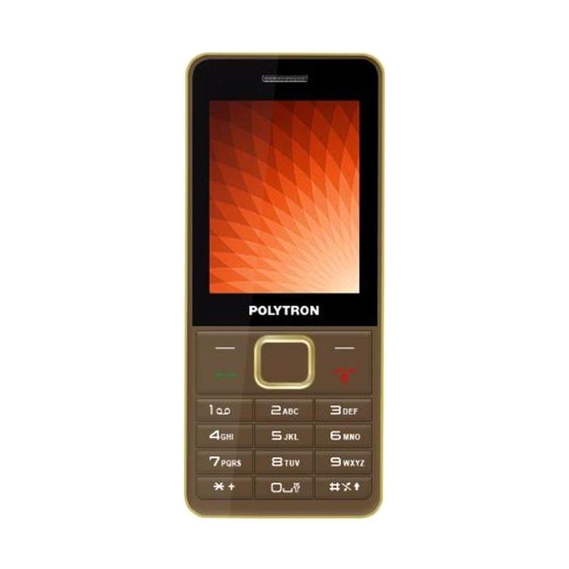 Polytron C24C Handphone - Brown [Candybar]