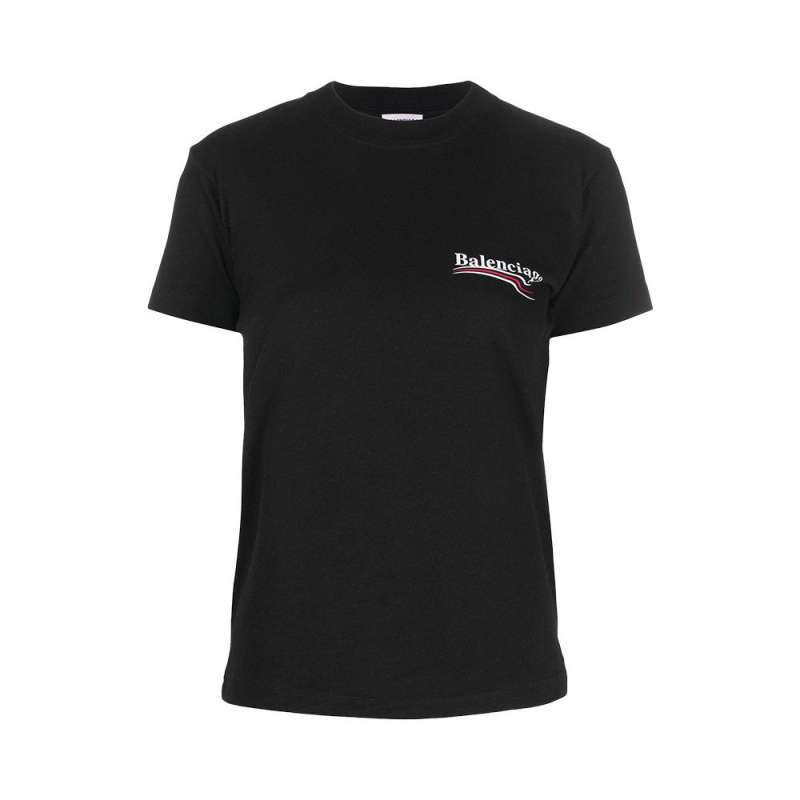Balenciaga Logo Print T-Shirt Black 