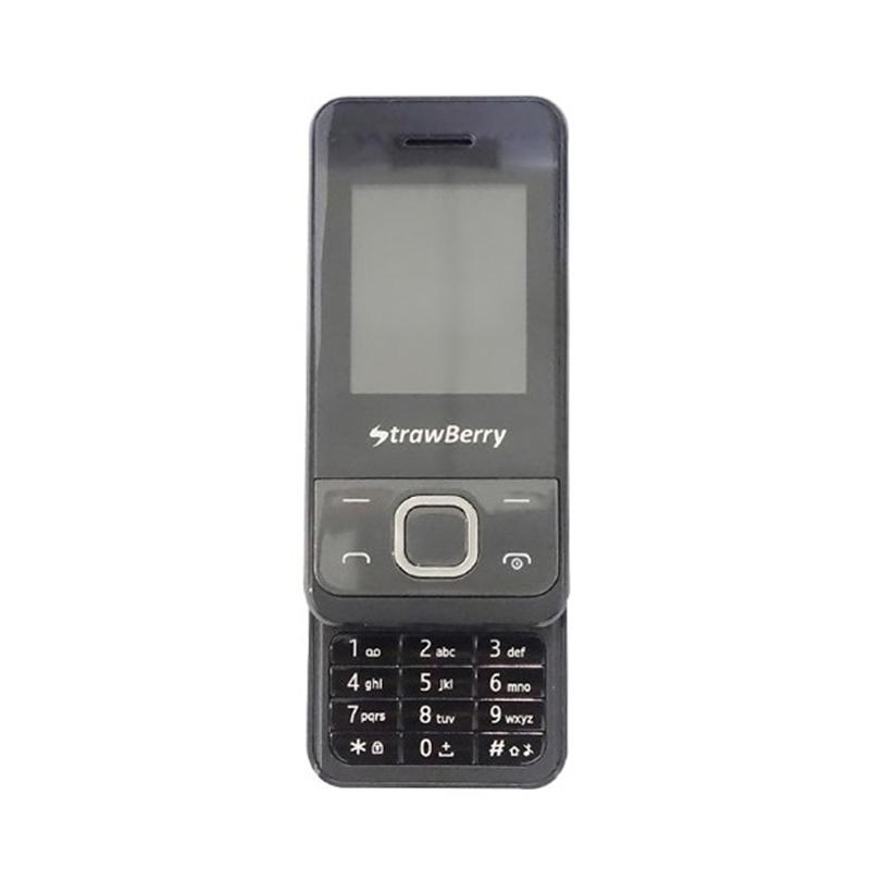 Strawberry ST6 Slider Handphone - Black [Dual SIM]