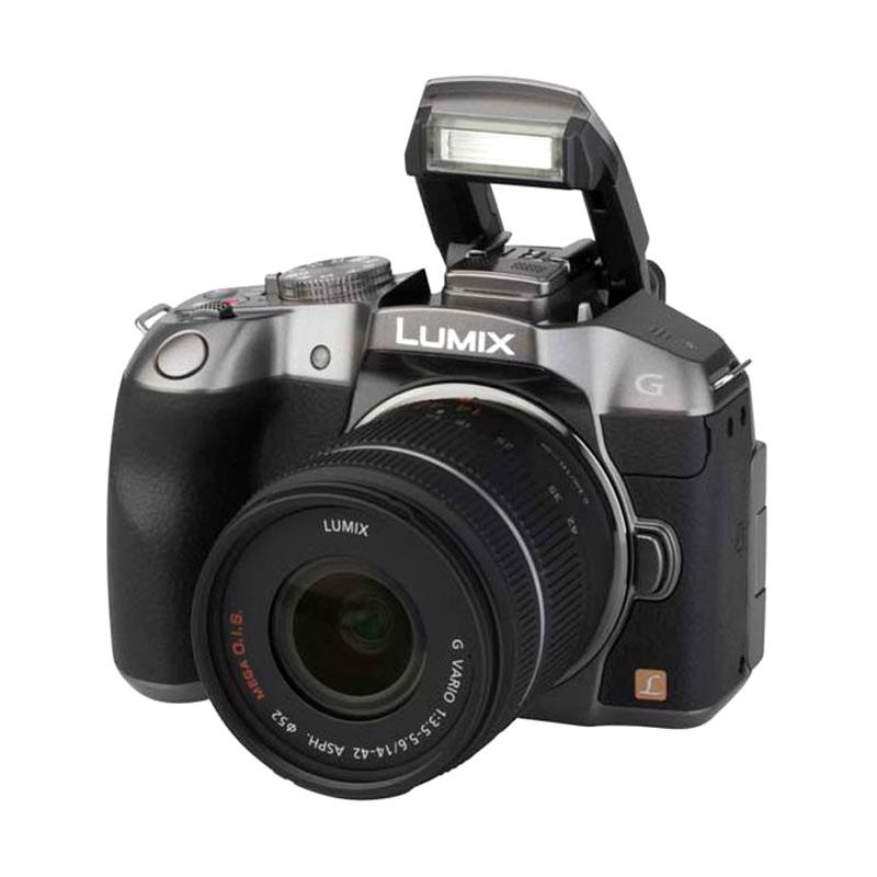 Panasonic Lumix DMC G7K Kit 14-42mm Mega OIS Kamera Mirrorless - Silver