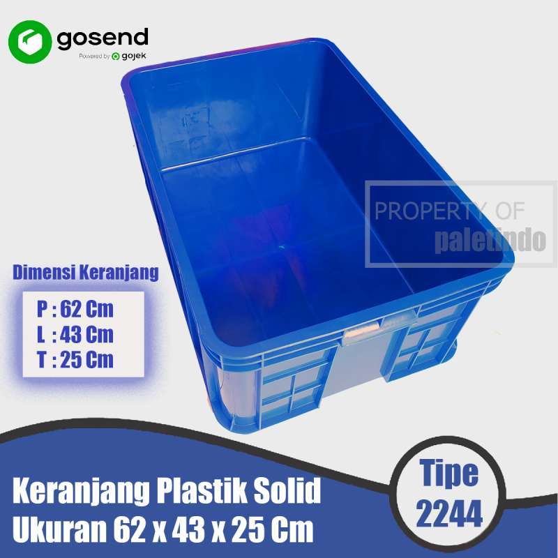 Promo Keranjang Plastik Solid Tipe 2244 Ukuran 62 x 43 x 25 ...