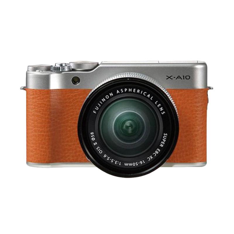 Fujifilm X-A10 Kit 16-50mm Kamera Mirrorless - Brown