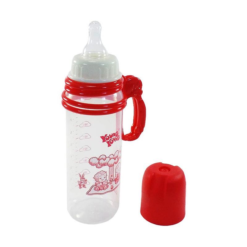 YOUNG YOUNG Botol Susu IL-809-B Baby Bottle Handle BPA Free - Merah