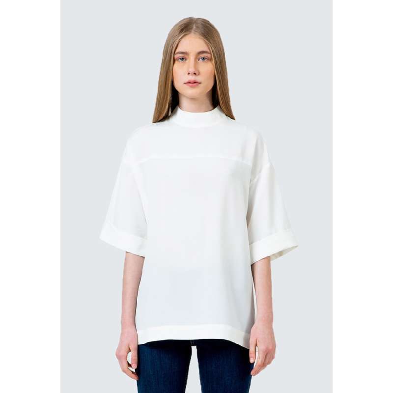 Promo Colorbox High Neck Short Blouse I 