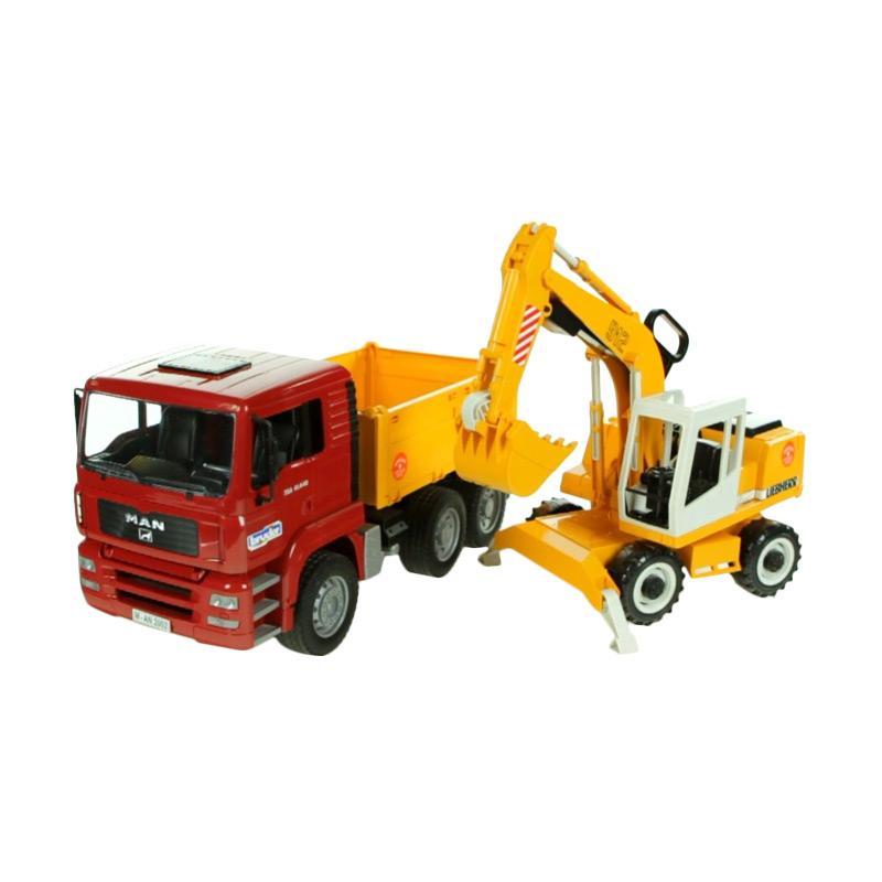 Bruder dump truck and excavator set deals