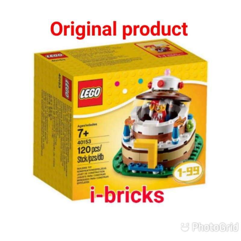 Lego birthday decoration cake set sales 40153