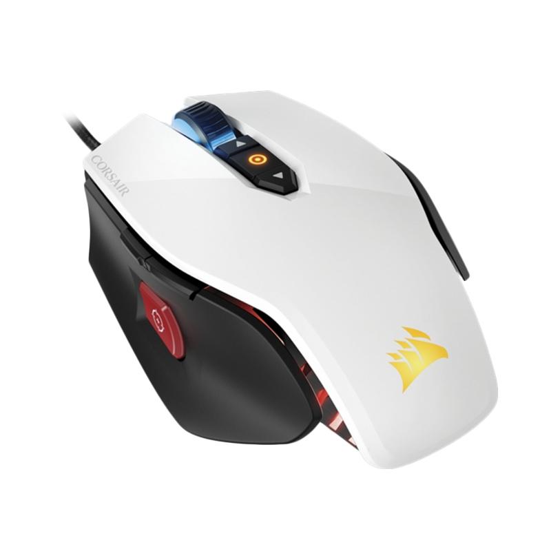 corsair m65 pro rgb fps gaming mouse putih