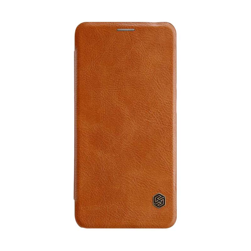 Nillkin Qin Flip COver Casing for Huawei Nova 2i or Huawei Mate 10 Lite  Brown