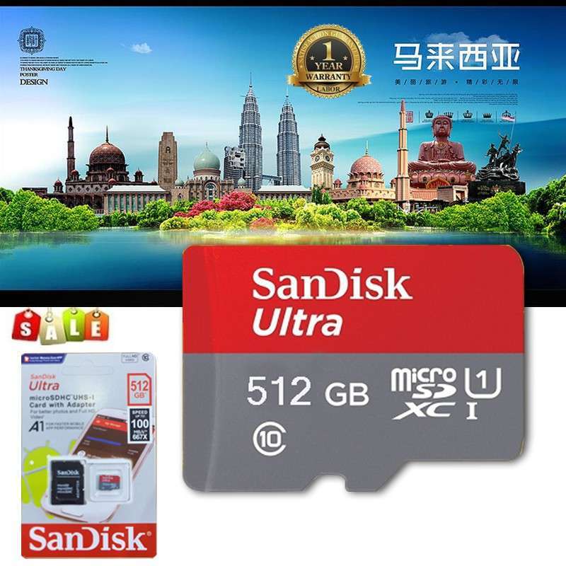 Jual Sandisk 100Mb - S Kartu Memory Micro Sd Class 10 256Gb - 512Gb Di  Seller Super Indah Perkasa - Kota Jakarta Barat, Dki Jakarta | Blibli